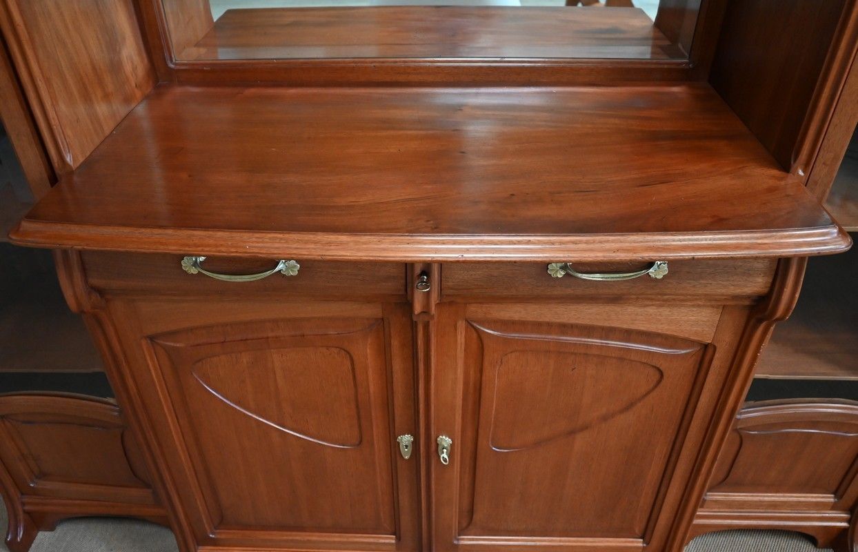 Important Vitrine Buffet, Attributed To Maison E. Diot, Art Nouveau – 1900 photo vinterior