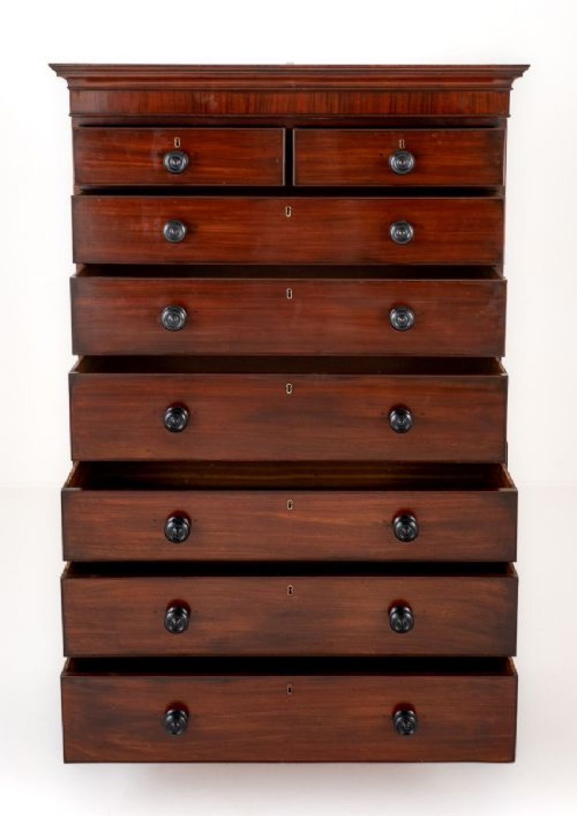 Georgian Chest On Chest Mahogany Period Furniture photo for sale