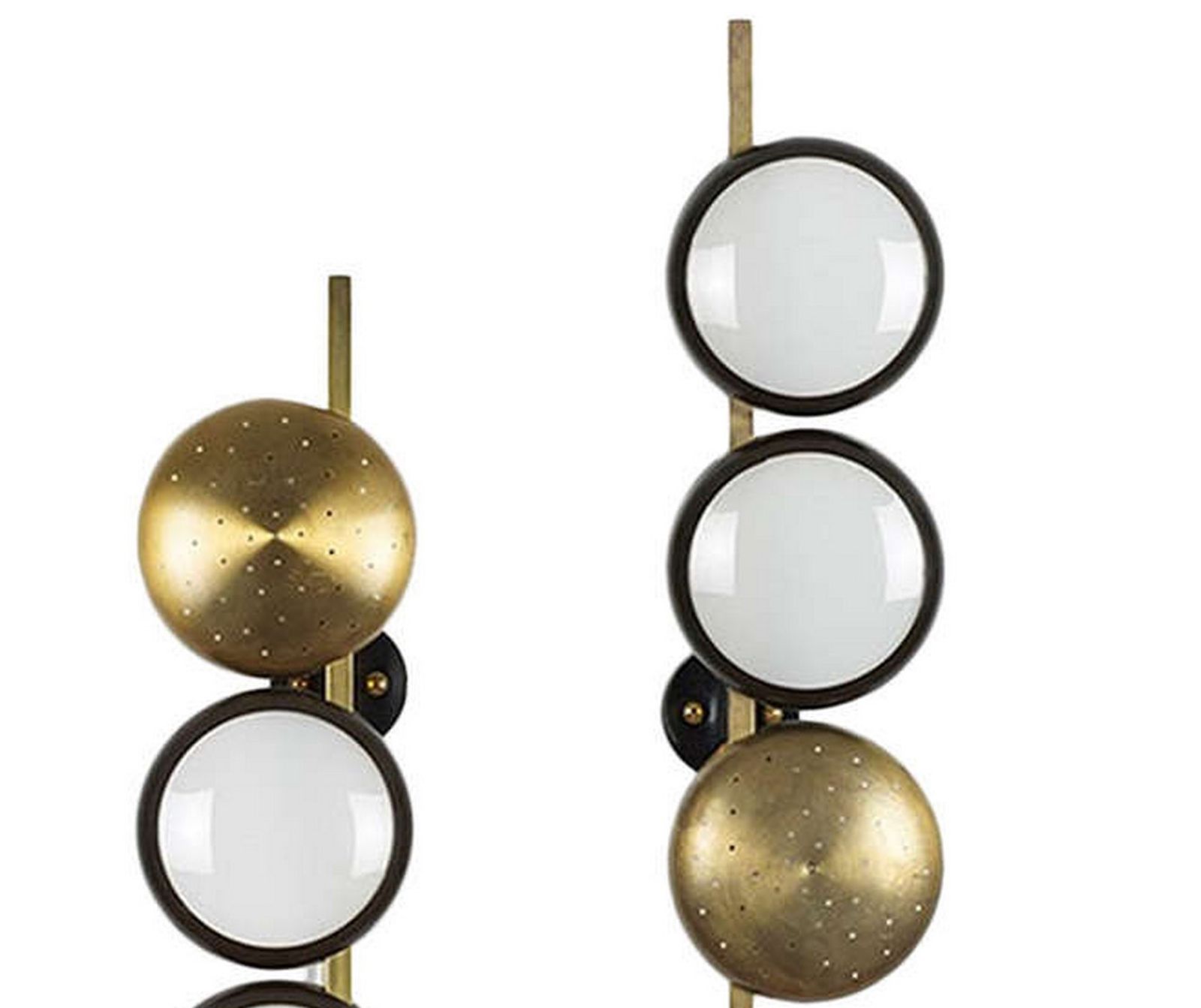 Pair Of Mid Century Modern Wallights By Oscar Torlasco (1934 2004) For Lumi photo for sale
