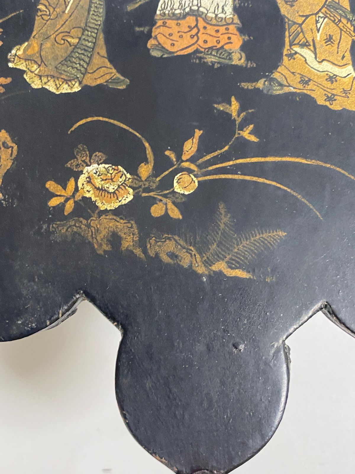 Mrual Box Or Wall Vide Poche From Japan 19th Century  Black Lacquered Painted photo Art