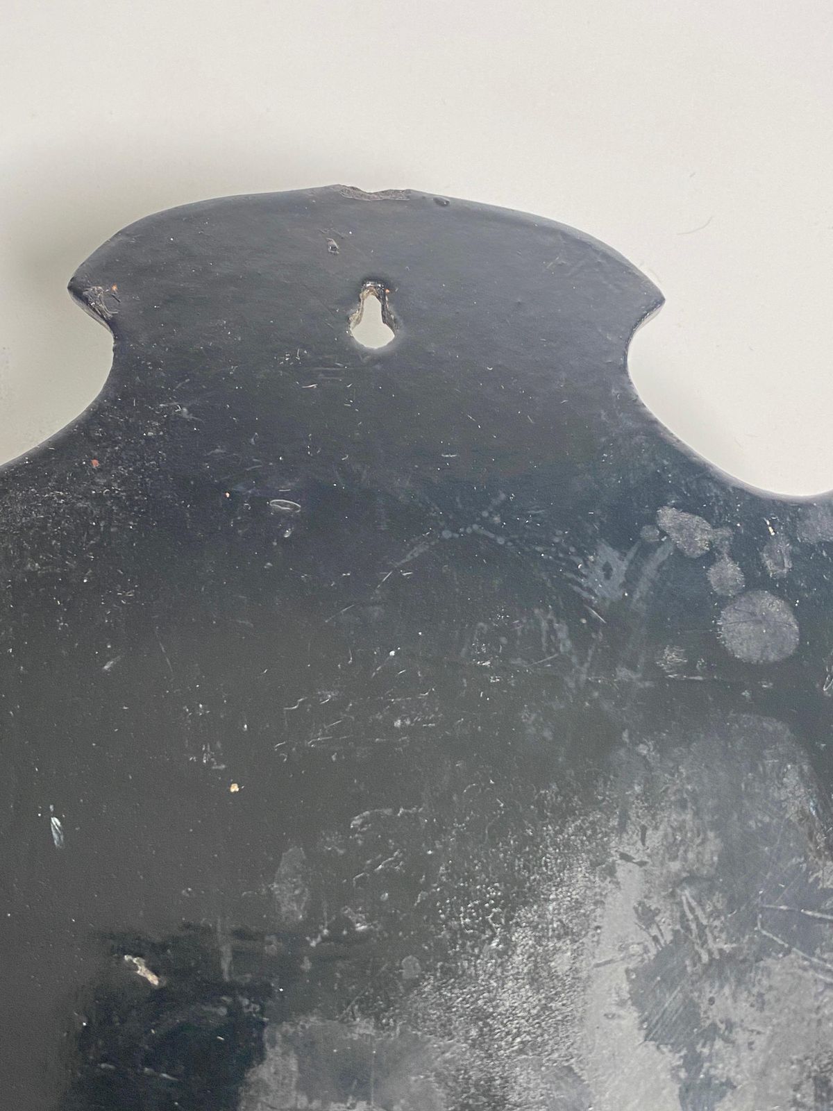 Mrual Box Or Wall Vide Poche From Japan 19th Century  Black Lacquered Painted photo vintage