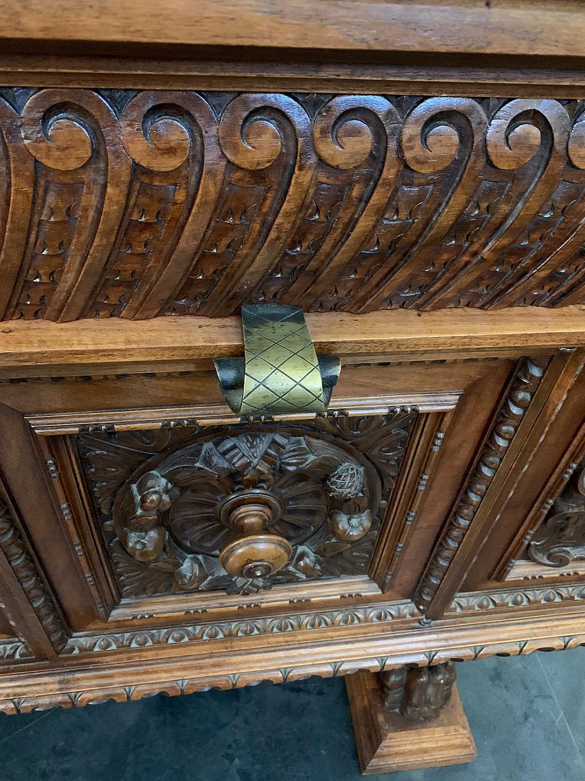 Renaissance Style Carved Walnut Sideboard  Late 19th Century photo 13224.64