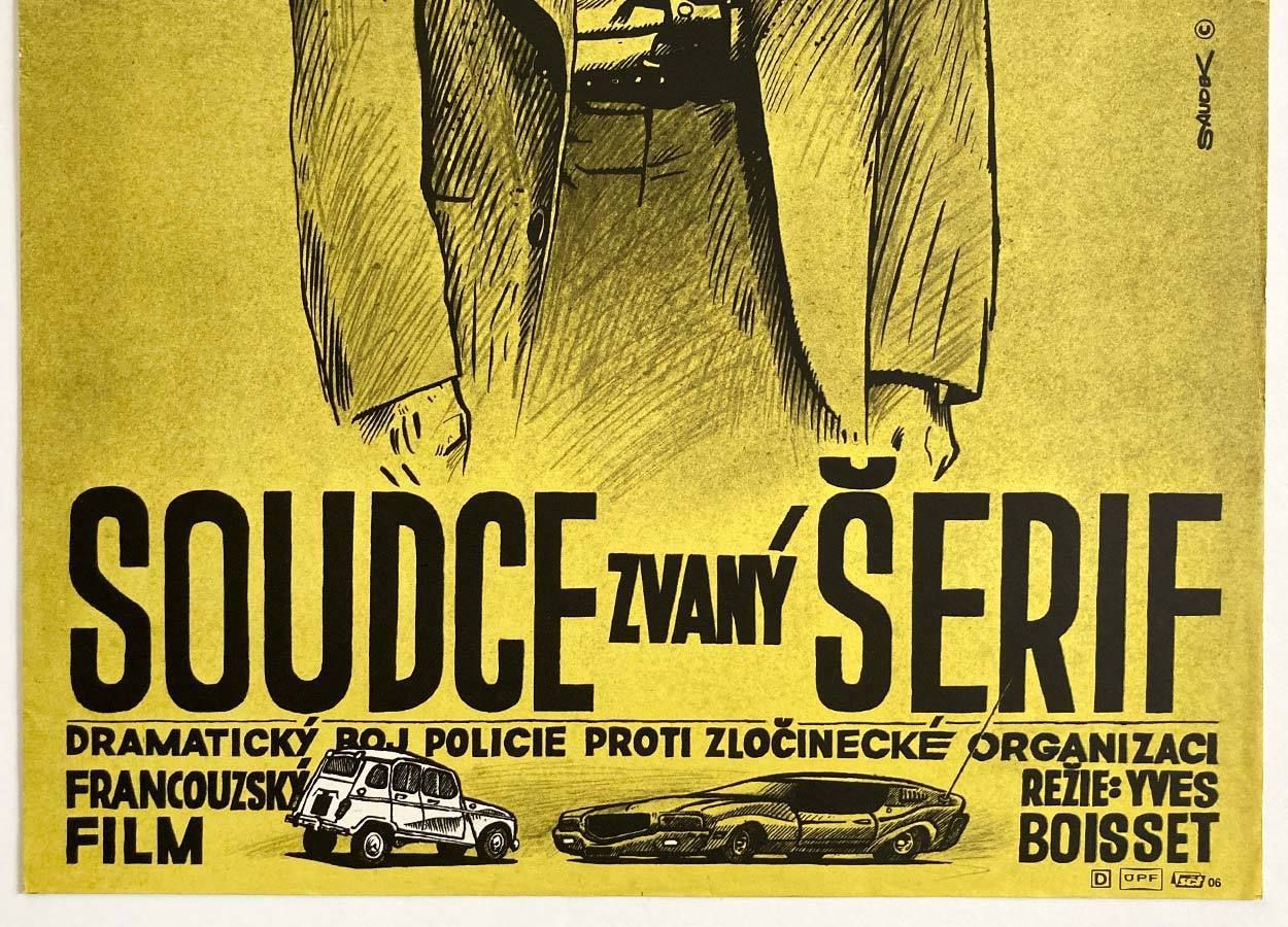 Movie Poster, Le Sheriff, Karel Saudek, 1979 photo for sale