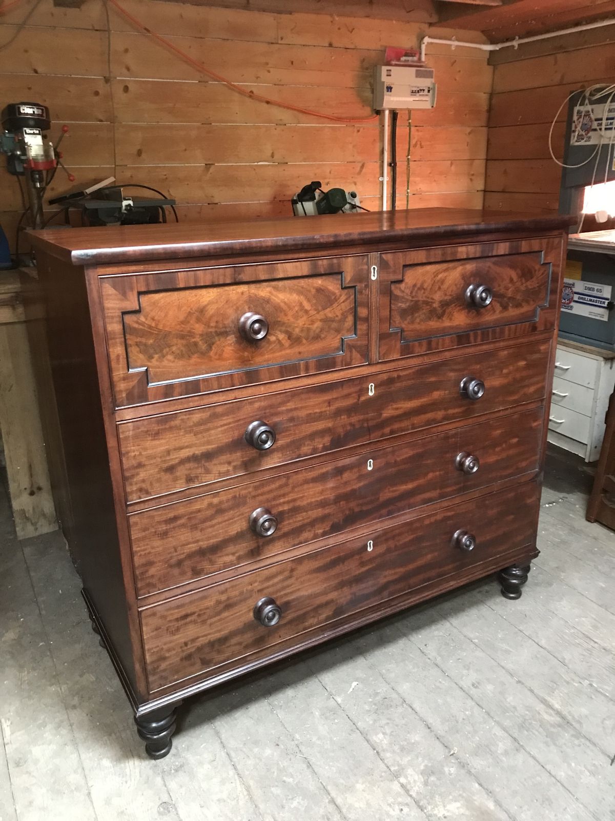 Large Victorian Mahogany Secretaire. photo furniture