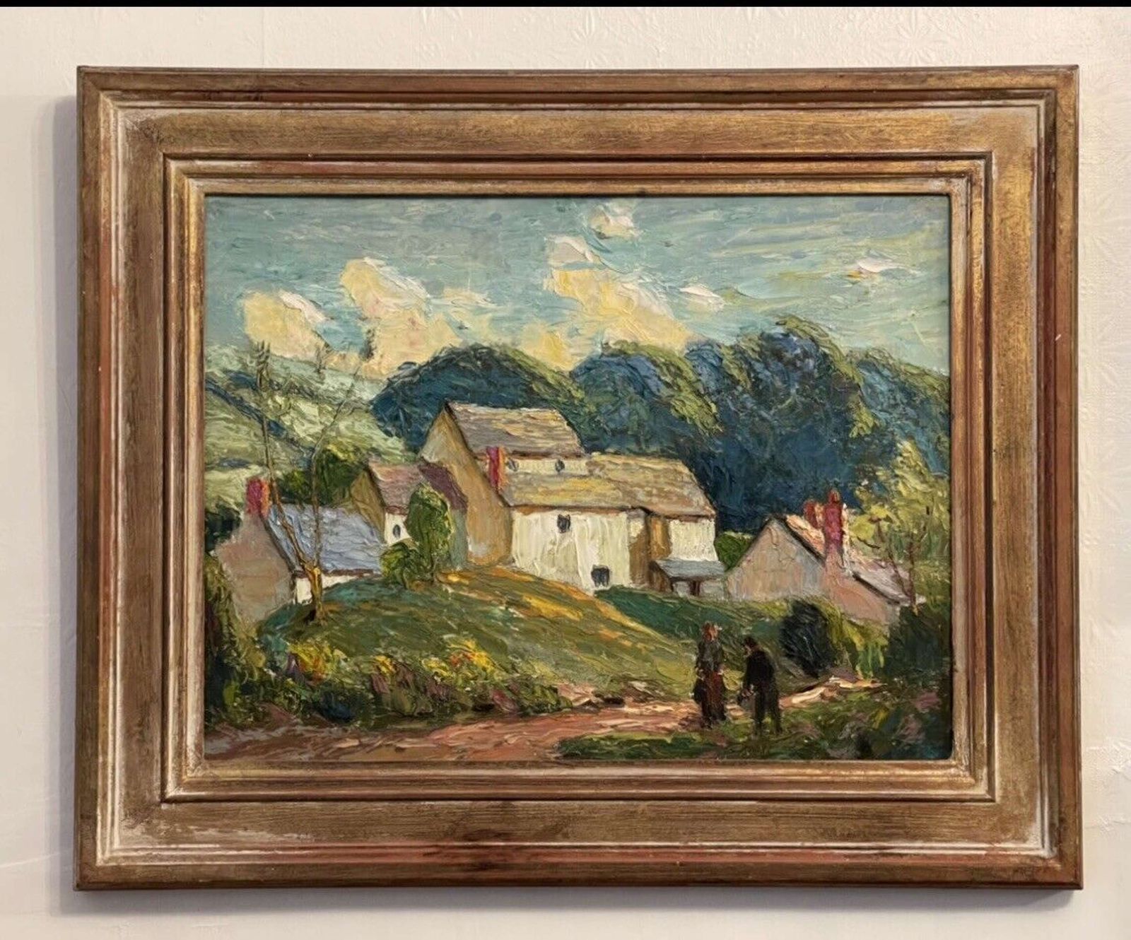 Original Oil Painting On Board George Grainger Smith 1892 /1961 photo furniture
