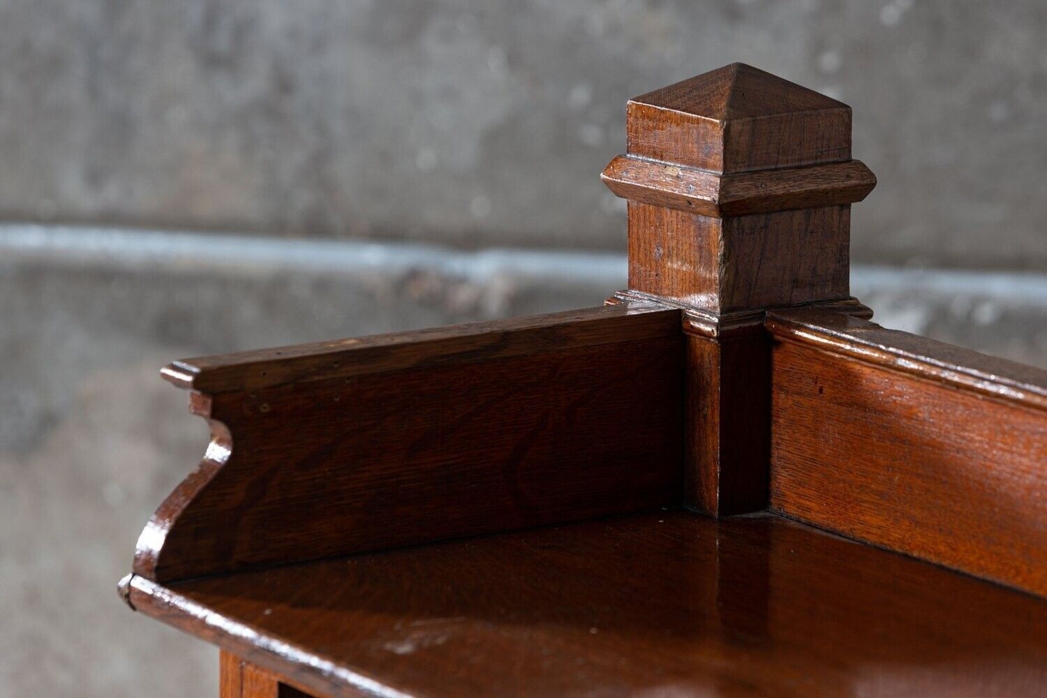 4750.0 19thc French Oak Bank Counter Desk photo