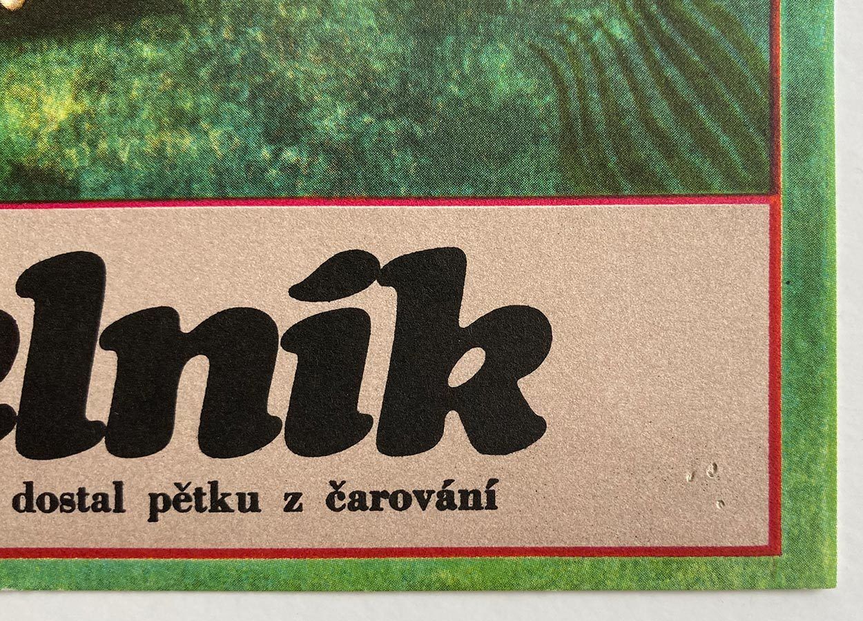 Original Film Poster, The Little Magician And The Bad Mark, Petr Sís, 1977, Genuine Czech Vintage Print photo for sale