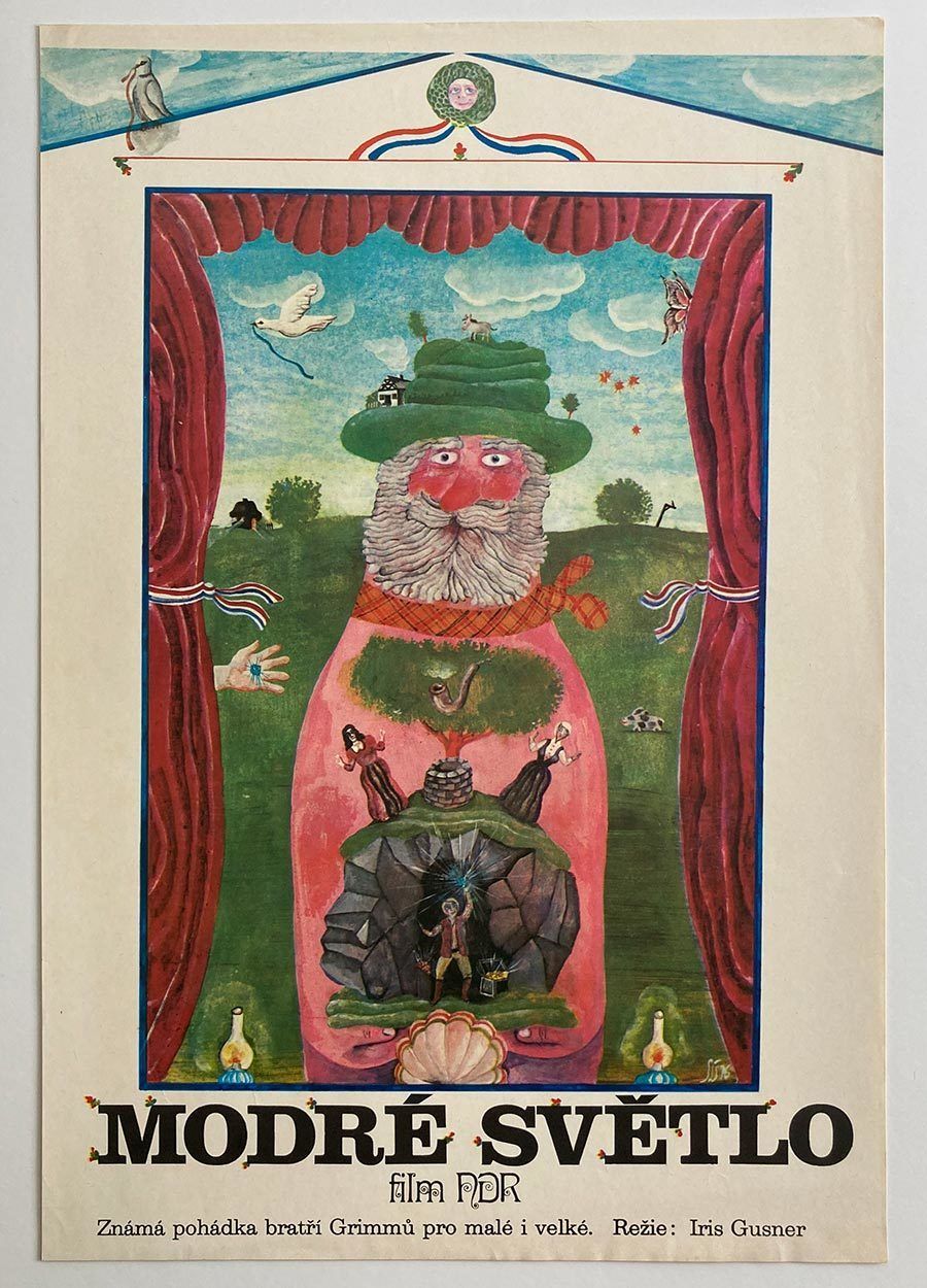Movie Poster, The Blue Light, Petr Sís, 1976