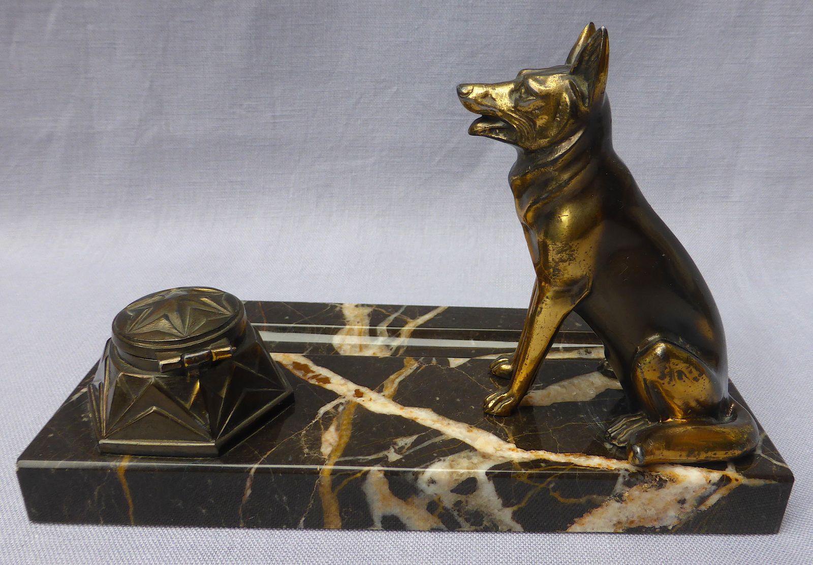 Art Deco French Alsatian Ink Stand photo Home Decor