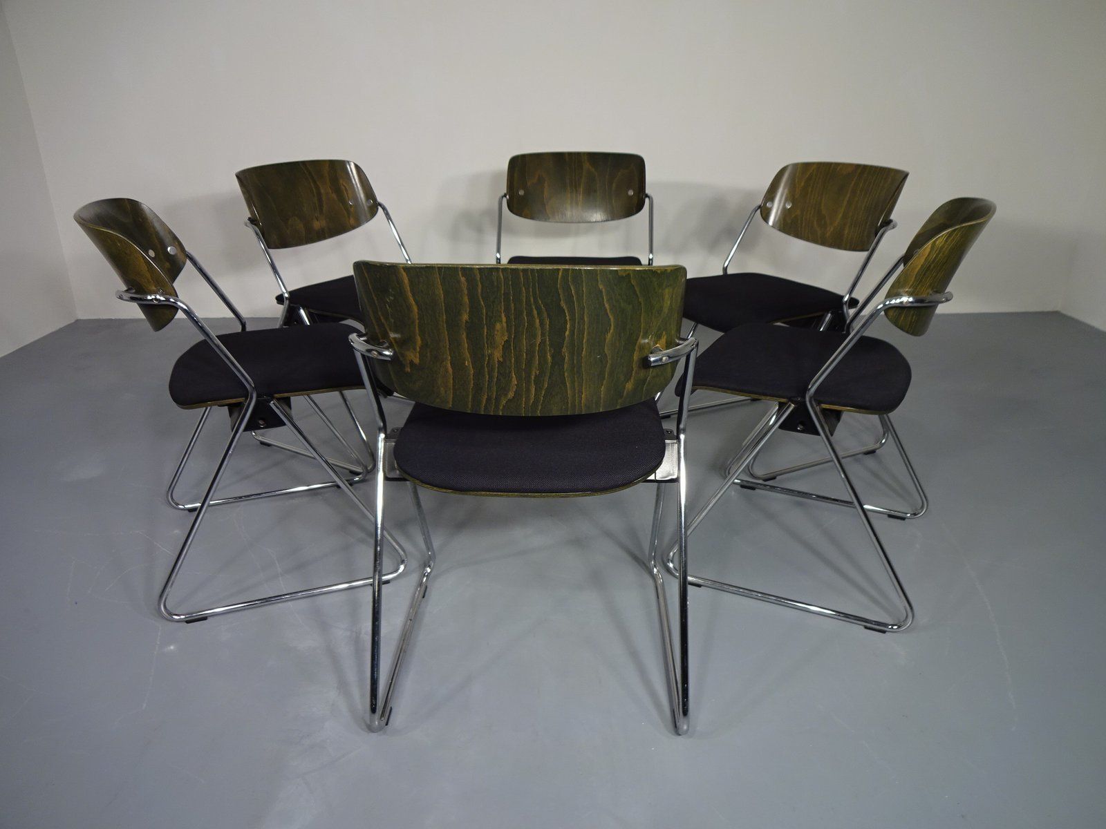 Side Chairs By Georg Leowald For Wilkhahn, 1960s, Set Of 6 photo for sale