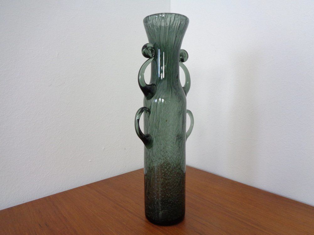 Filigree Italian Glass Vase, 1960s photo furniture