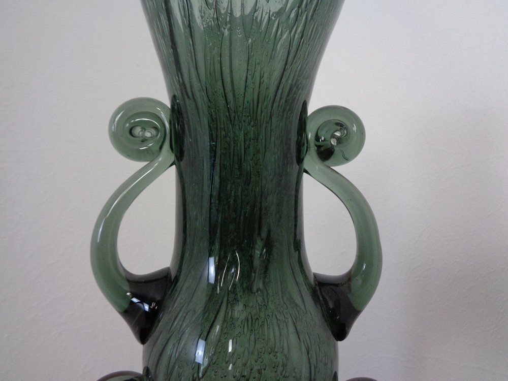 Filigree Italian Glass Vase, 1960s photo vinterior