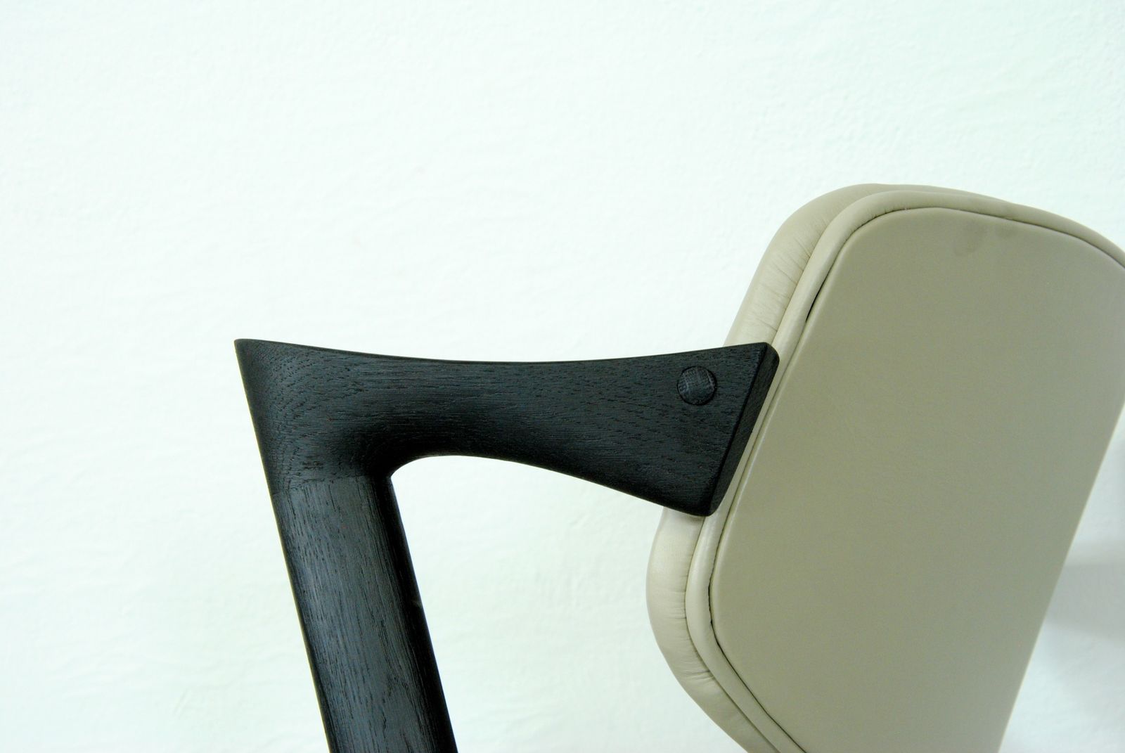 11500.0 Set Of 8 Fully Restored And Ebonized Kai Kristiansen Dining Chairs Inc. Custom Reupholstery 1960's photo