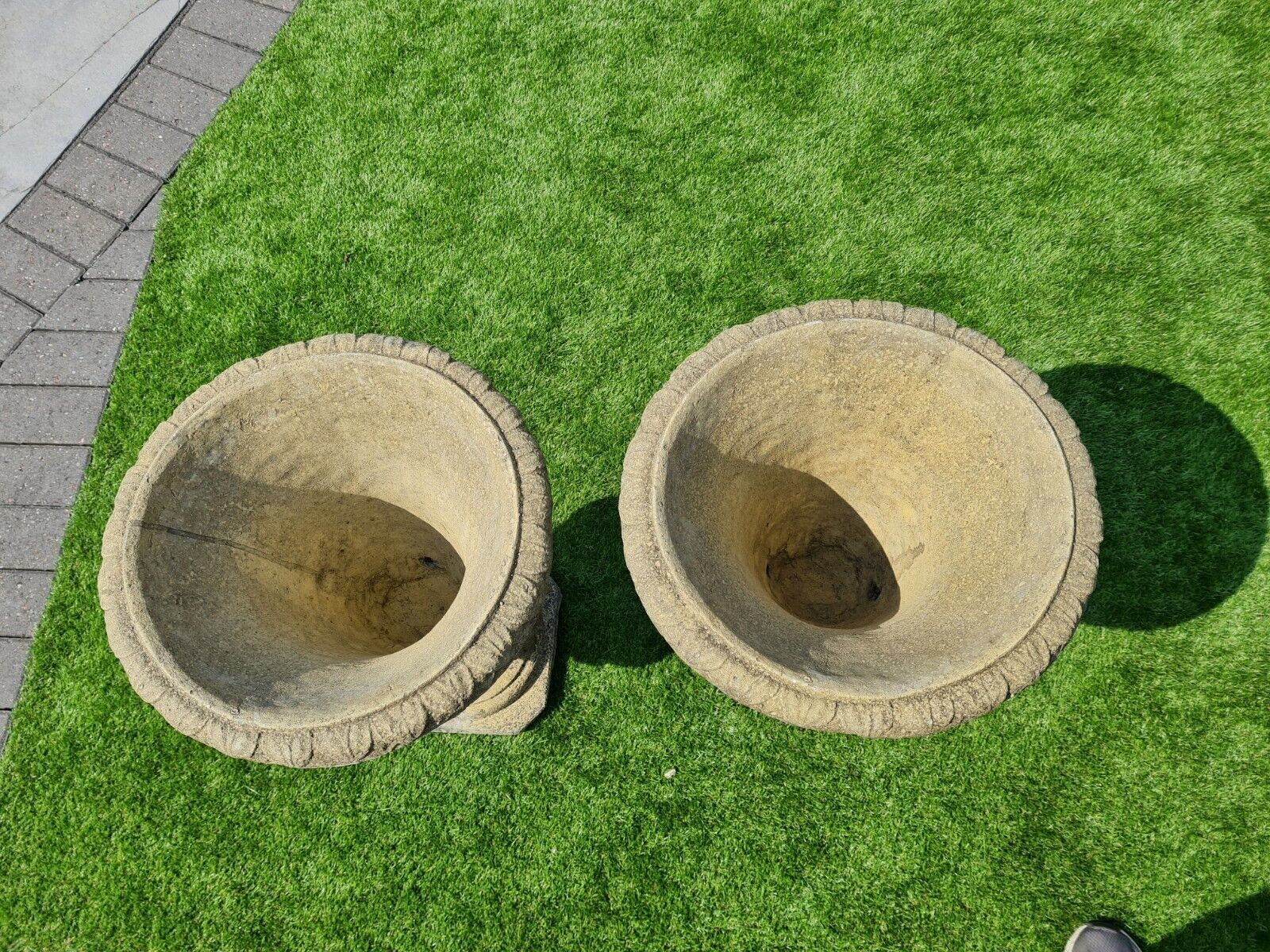 Vintage Decorative Greek Urns Planters English Stone 0236. photo buy