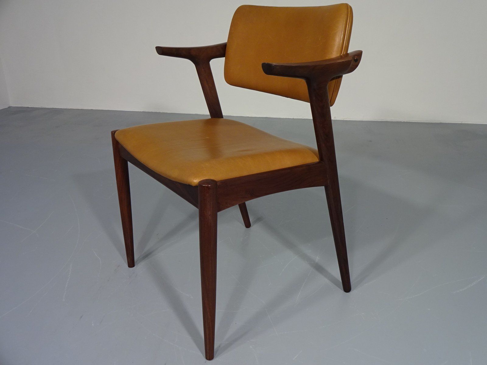 photo vinterior Rosewood & Leather Armchair From Gm, 1960s