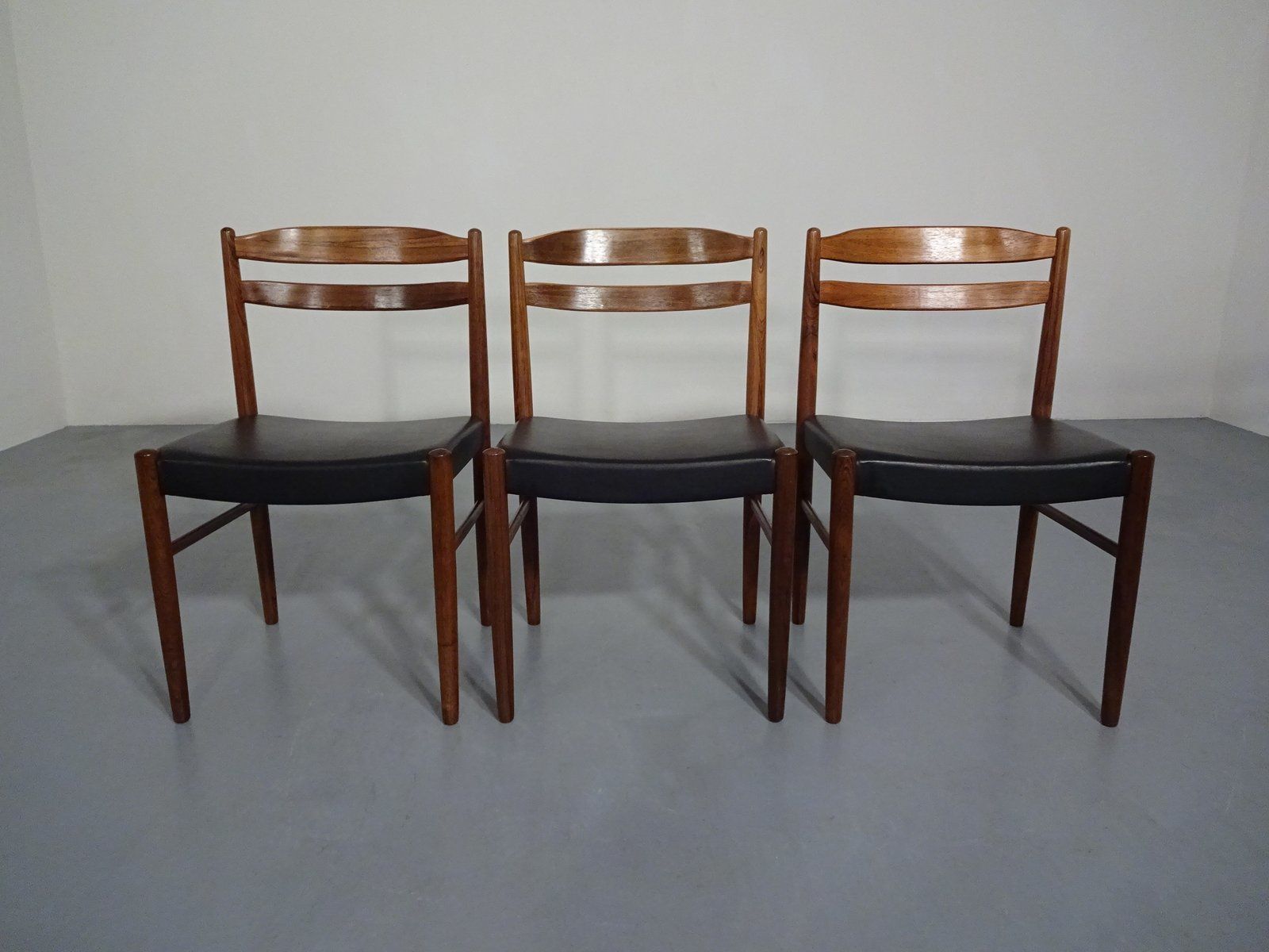 Swedish Rosewood Side Chairs By Carl Ekström For Albin Johansson & Söner, 1960s, Set Of 3