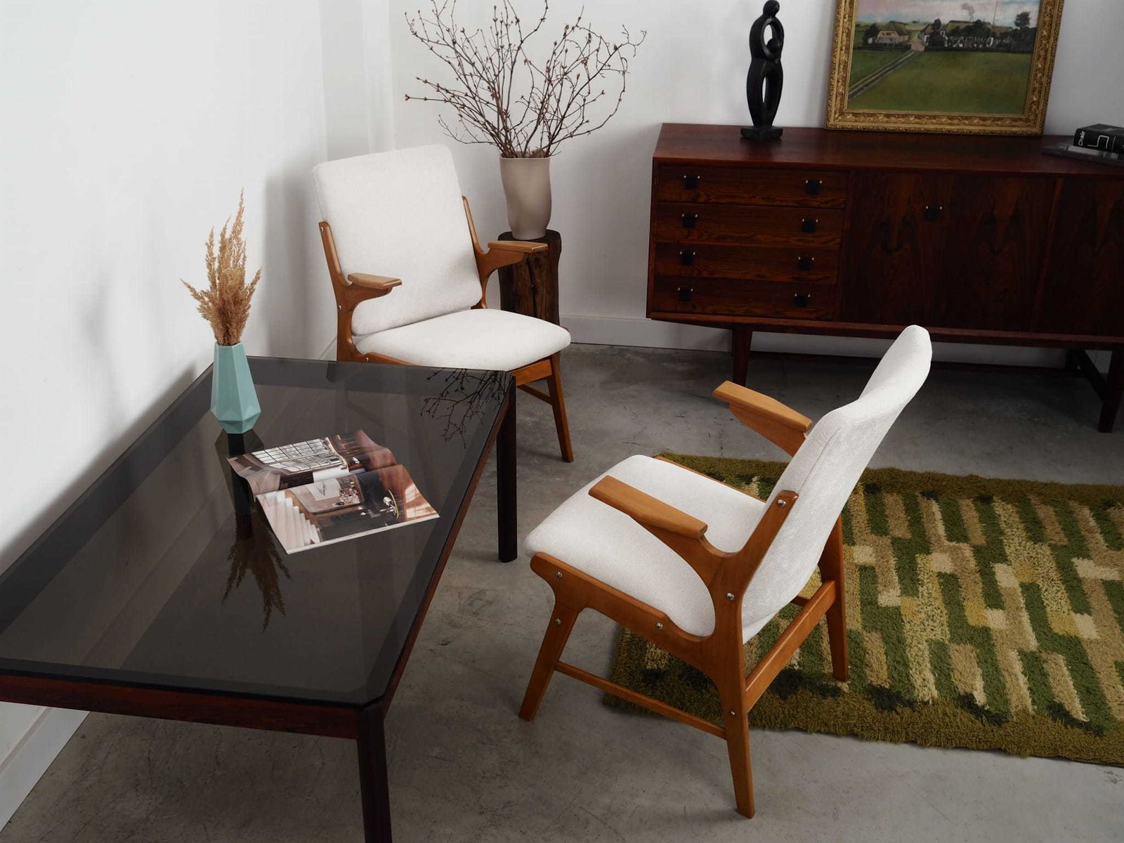 photo vinterior Beech Armchair, Scandinavian Design, 1960s, Designer: Arne Hovmand Olsen, Manufacture: A. R. Klingenberg & Son