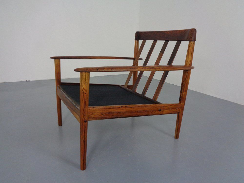 Danish Rosewood Model 56 Armchair By Grete Jalk For Poul Jeppesen, 1960s photo vintage