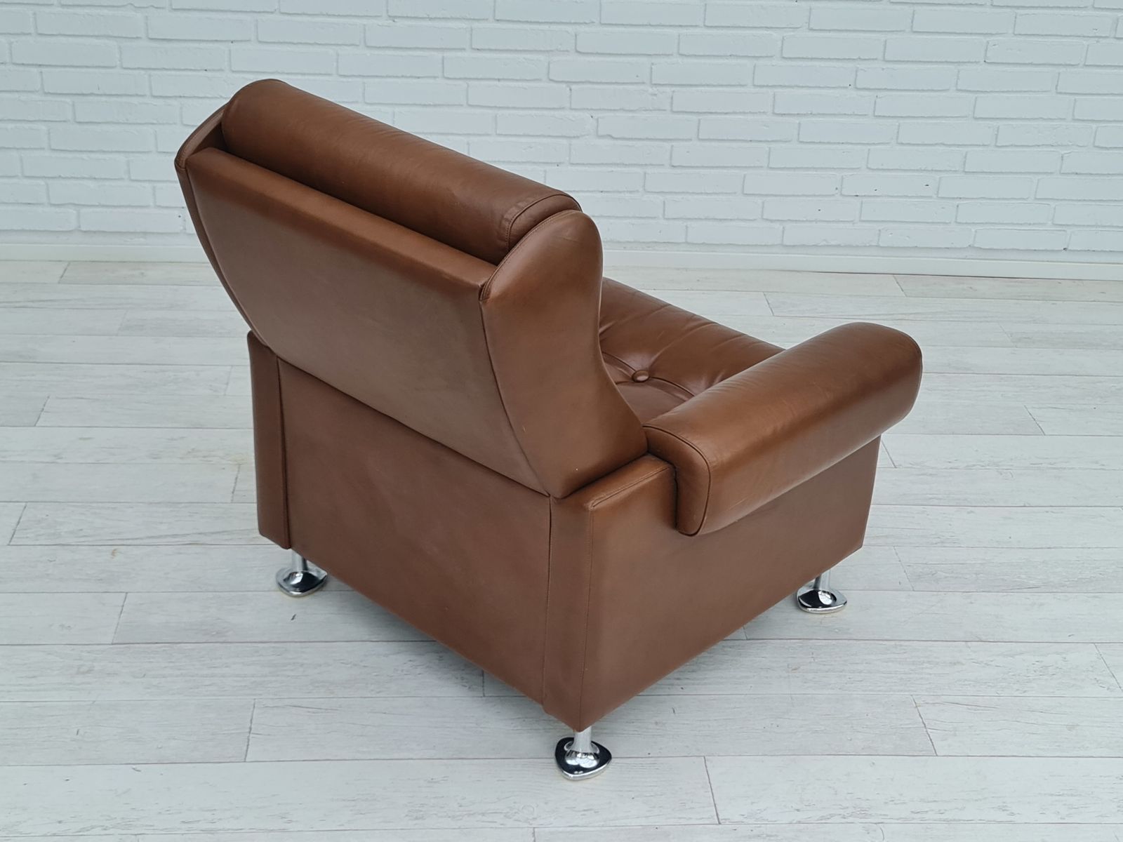 1970s, Midcentury Danish Leather Loungechair photo furniture