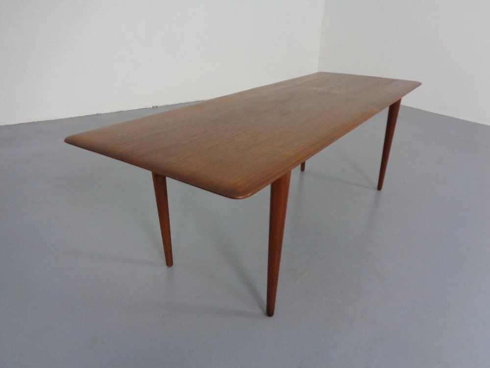 Teak Coffee Table By Peter Hvidt & Orla Mølgaard Nielsen For Cado, 1960s photo furniture