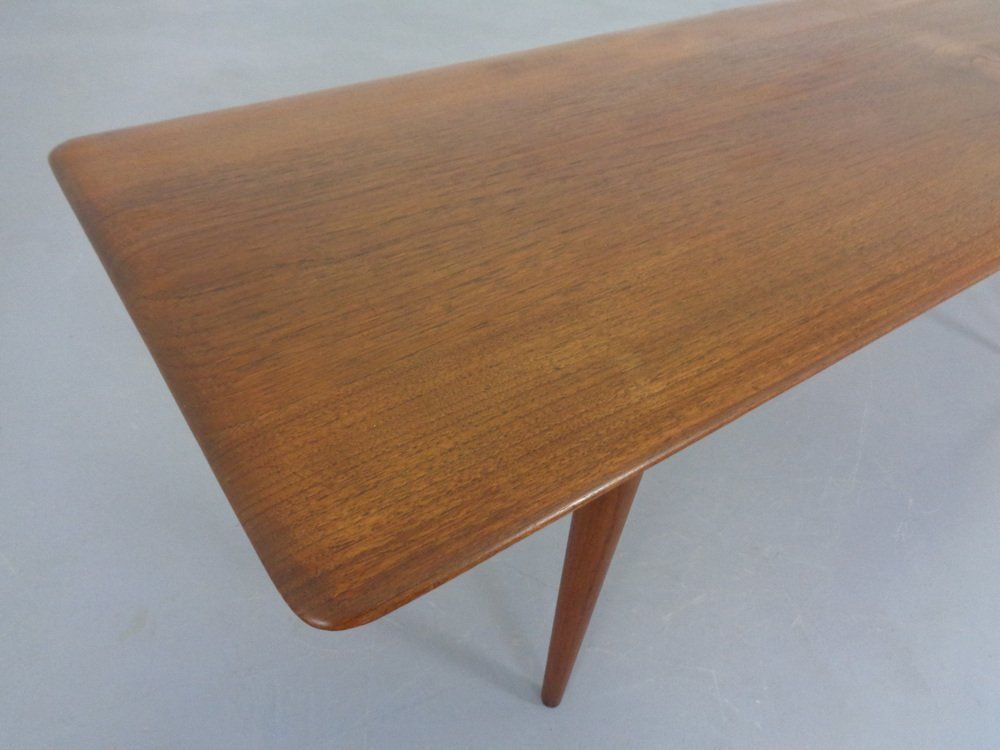 Teak Coffee Table By Peter Hvidt & Orla Mølgaard Nielsen For Cado, 1960s photo vinterior
