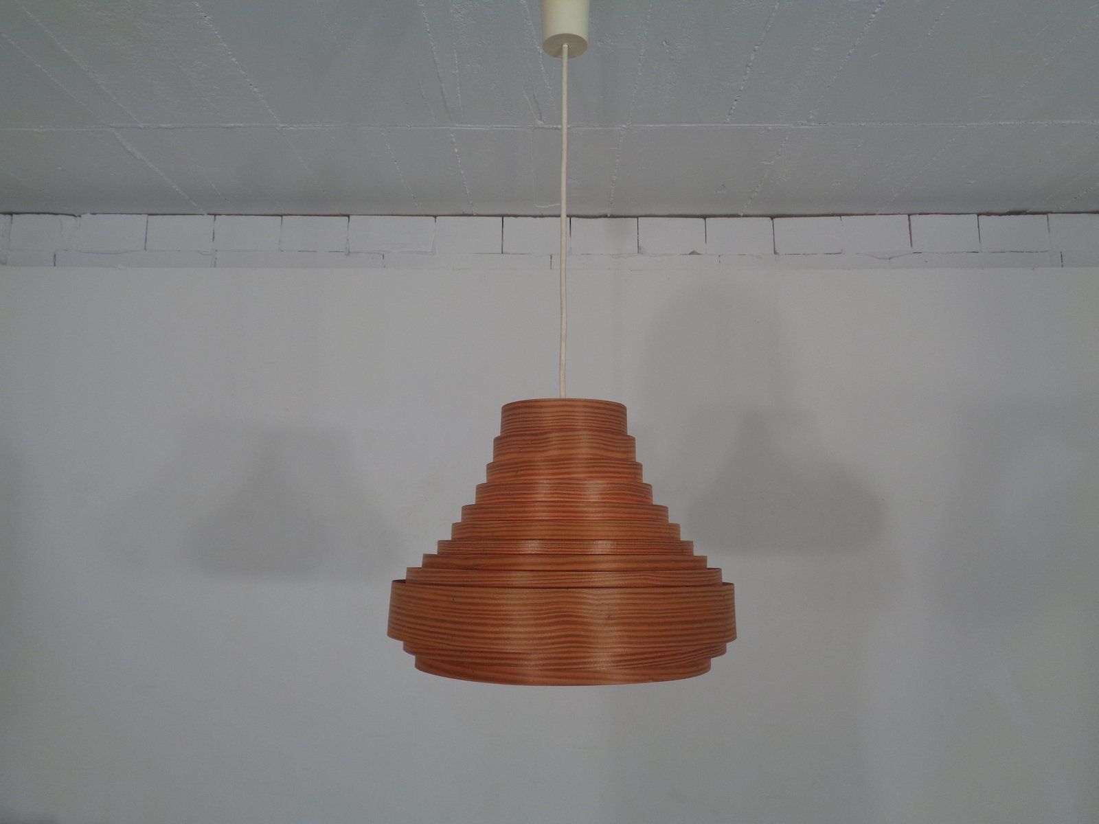 Wooden Lamella Ceiling Lamp By Hans Agne Jakobsson For Hans Agne Jakobsson Ab Markaryd 1960s photo Lighting