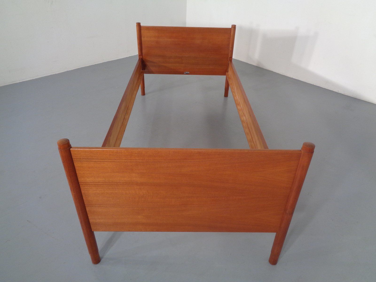 Teak Single Bed By Børge Mogensen For Søborg Møbelfabrik, 1960s photo Furniture