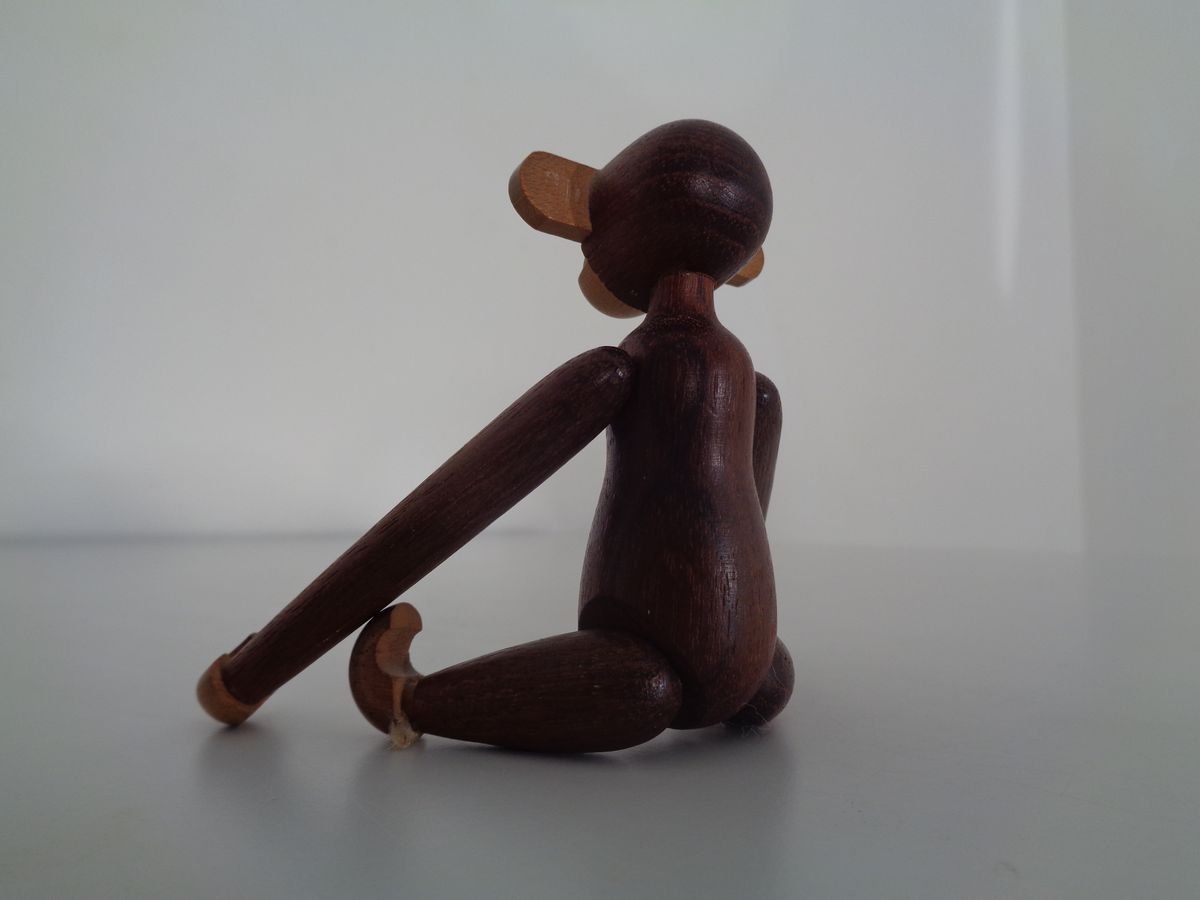 Teak Monkeys By Kay Bojesen, 1950s, Set Of 2 photo Art