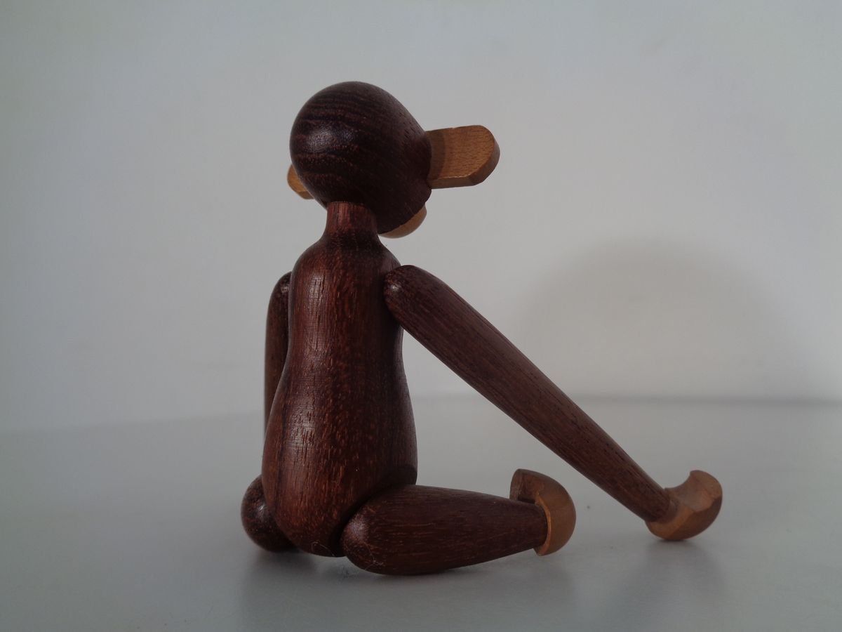 photo vinterior Teak Monkeys By Kay Bojesen, 1950s, Set Of 2