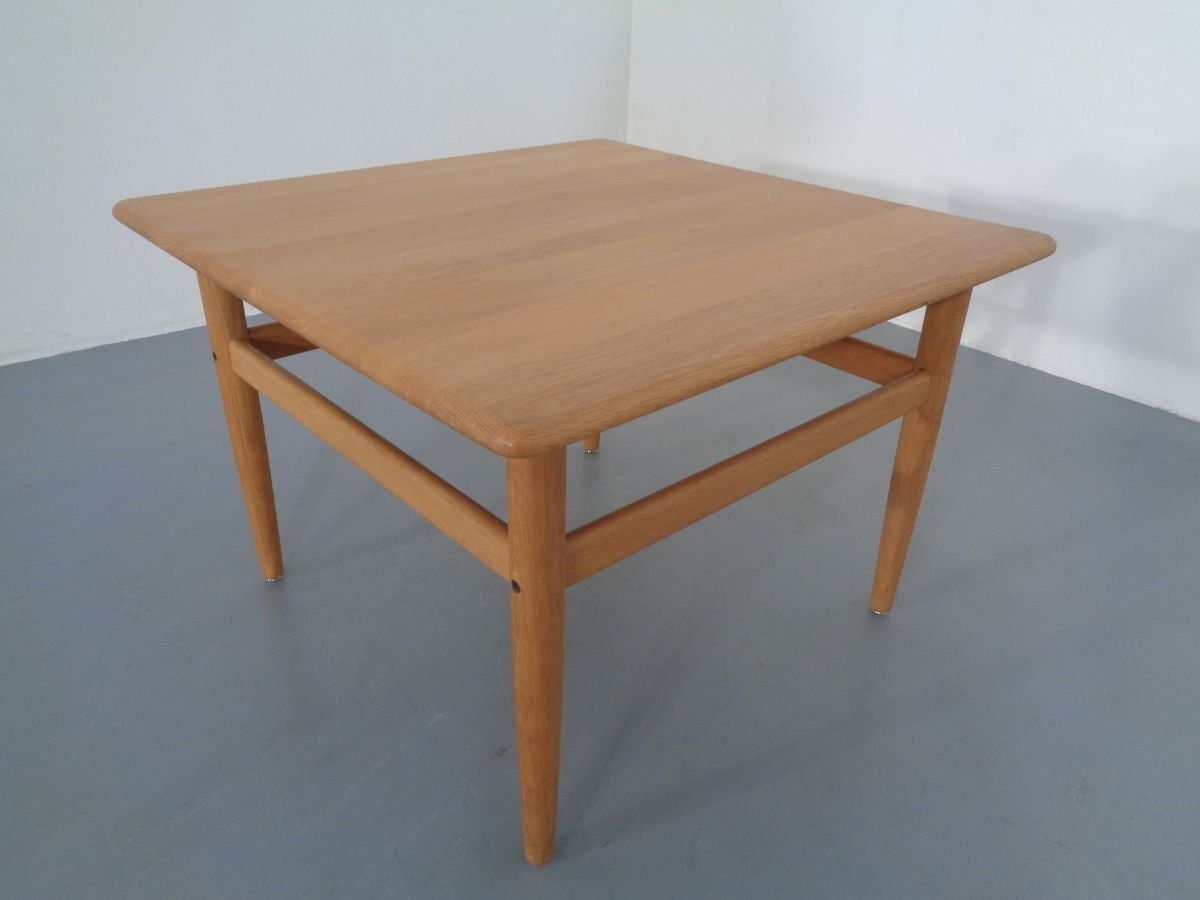 Danish Oak Sofa Table By Niels Bach, 1960s photo for sale