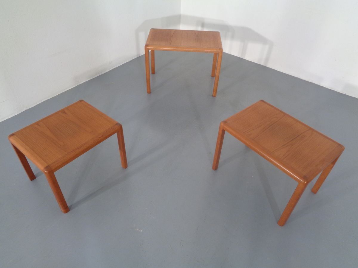 photo for sale Teak Nesting Tables By Kai Kristiansen For Vildbjerg Møbelfabrik, 1960s, Set Of 3