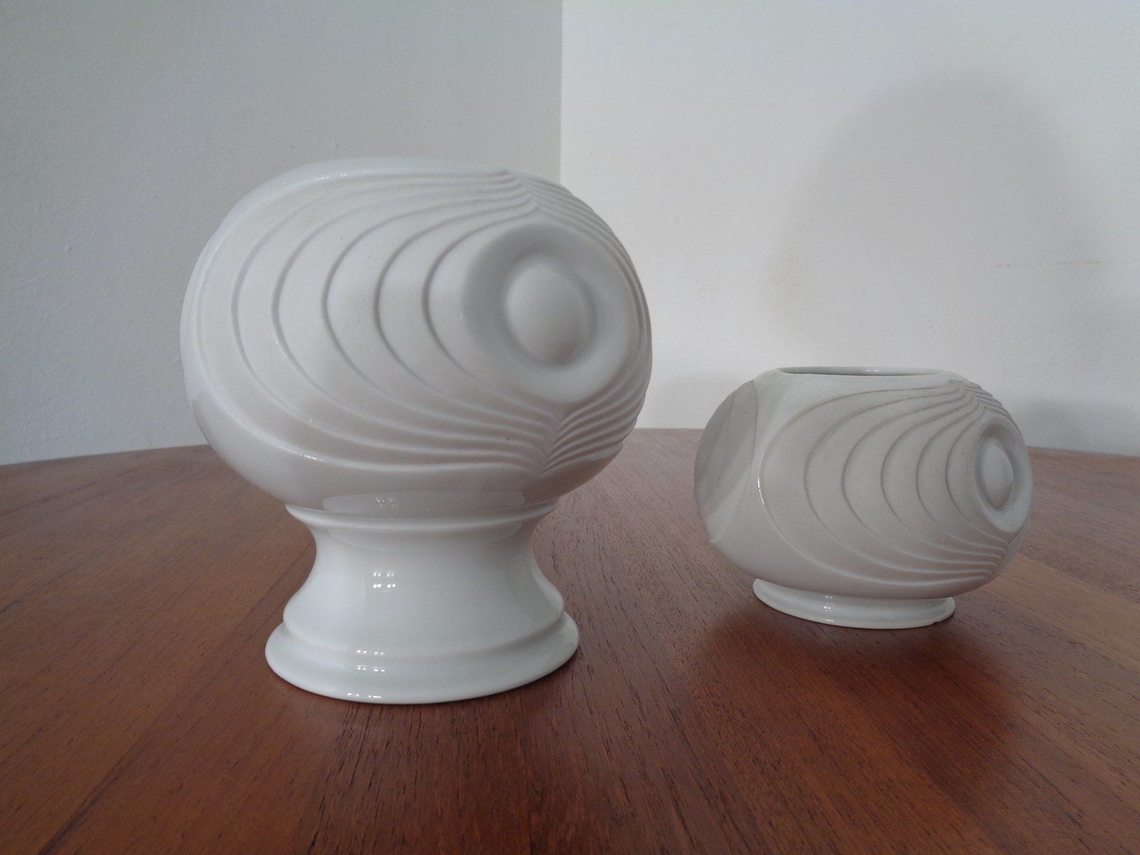Mid Century Op Art Vases From Royal Kpm  1960s  Set Of 6 photo Home Decor