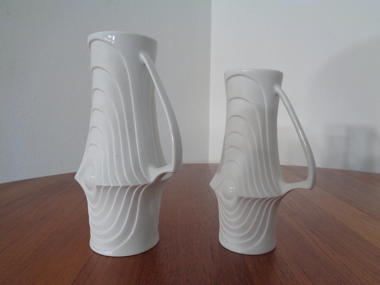Mid Century Op Art Vases From Royal Kpm  1960s  Set Of 6 photo buy