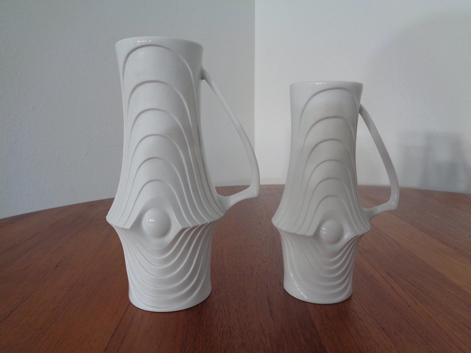 Mid Century Op Art Vases From Royal Kpm  1960s  Set Of 6 photo vintage