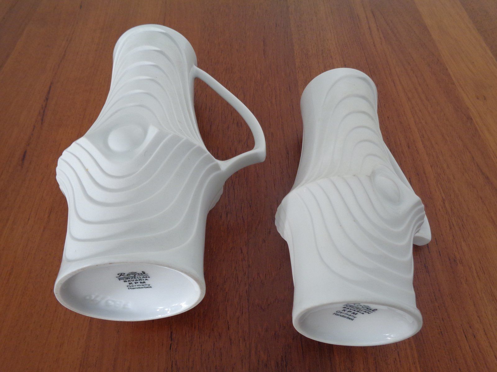 Home Decor Mid Century Op Art Vases From Royal Kpm  1960s  Set Of 6 photo