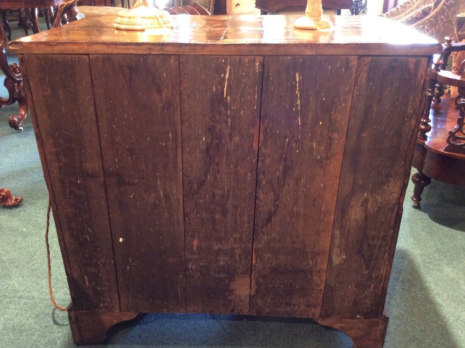 Georgian Walnut Antique Kneehole Desk Of Small Proportions. photo buy
