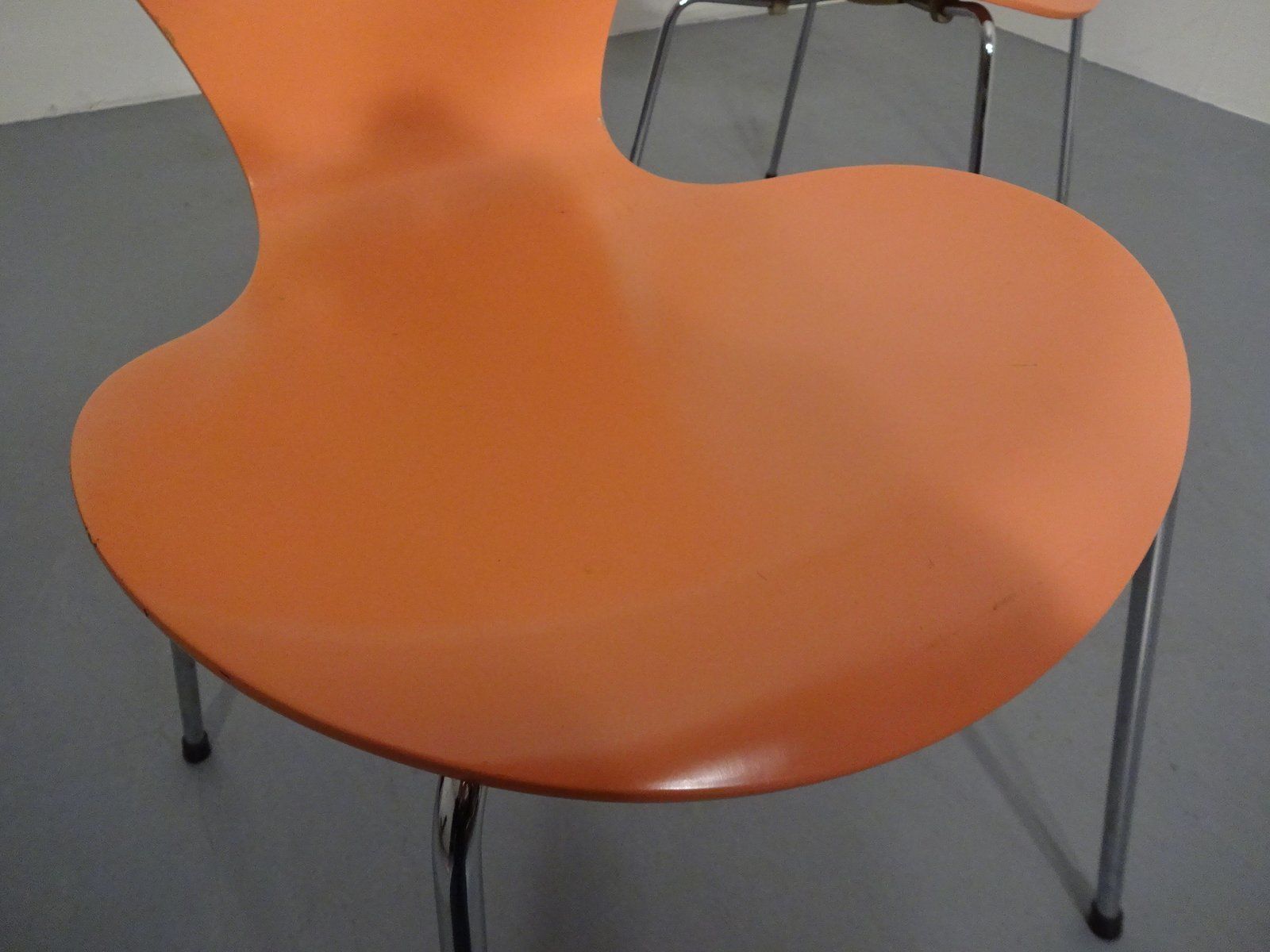 photo vintage Danish 3107 Chairs By Arne Jacobsen For Fritz Hansen, 1994, Set Of 2