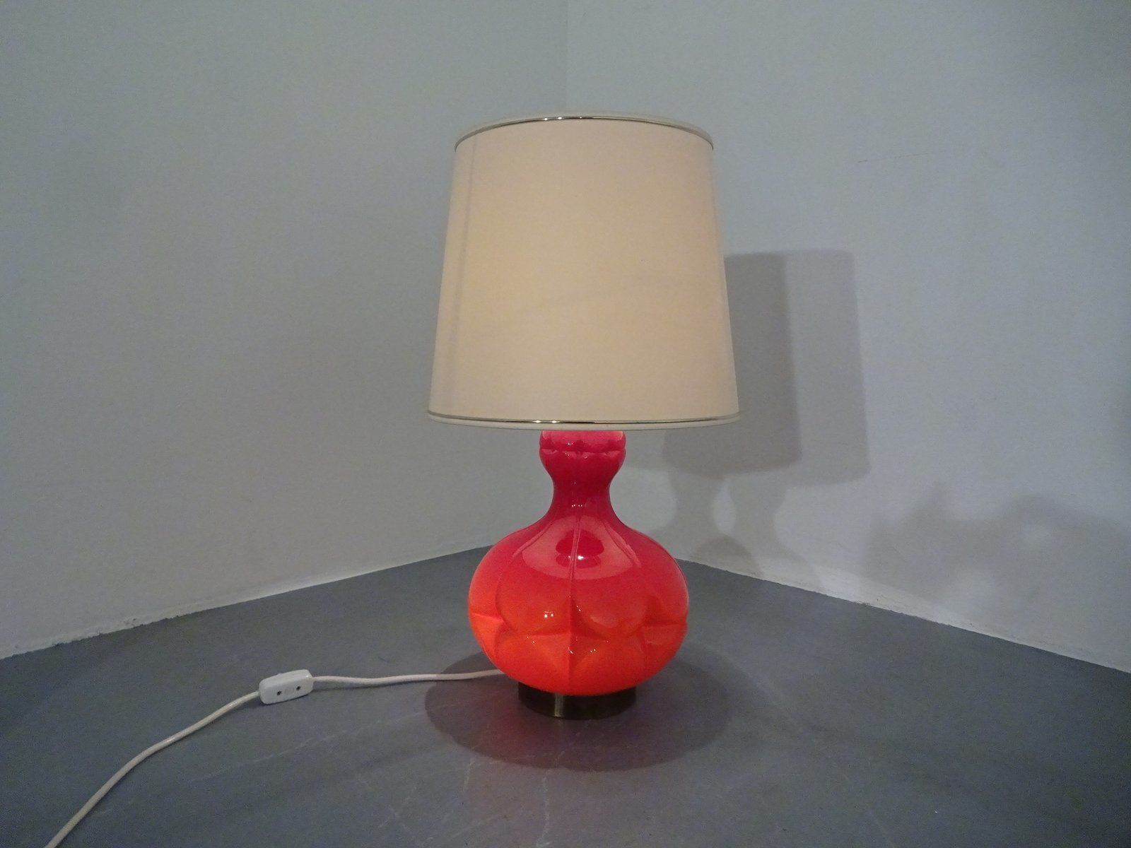 Glass Floor Lamp By Peil & Putzler 1970s