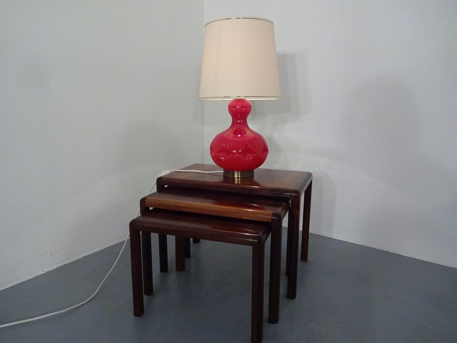 Glass Floor Lamp By Peil & Putzler 1970s photo buy