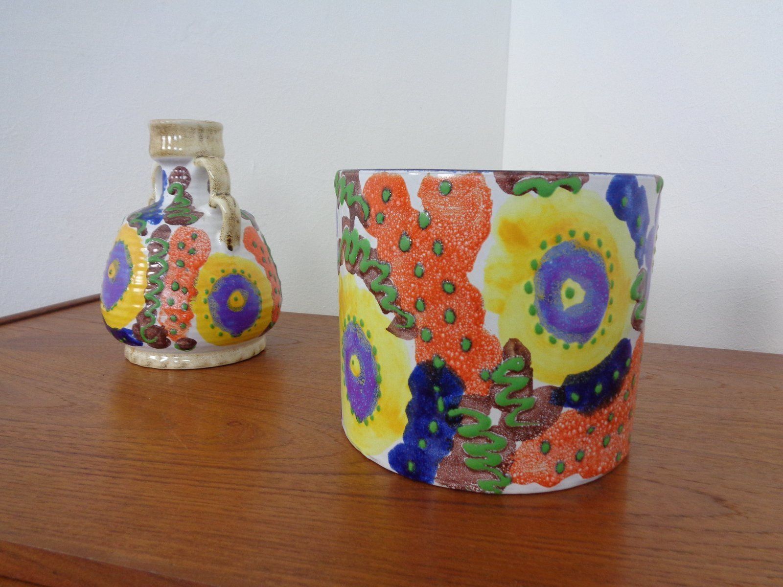 Vase And Planter In Ceramic From Marei, 1970s, Set Of 2 photo furniture