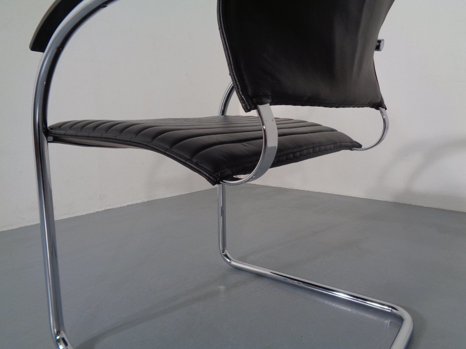 Furniture Model S78 Cantilever Leather Armchair By Josef Gorcia And Andreas Krob For Thonet 1980s photo