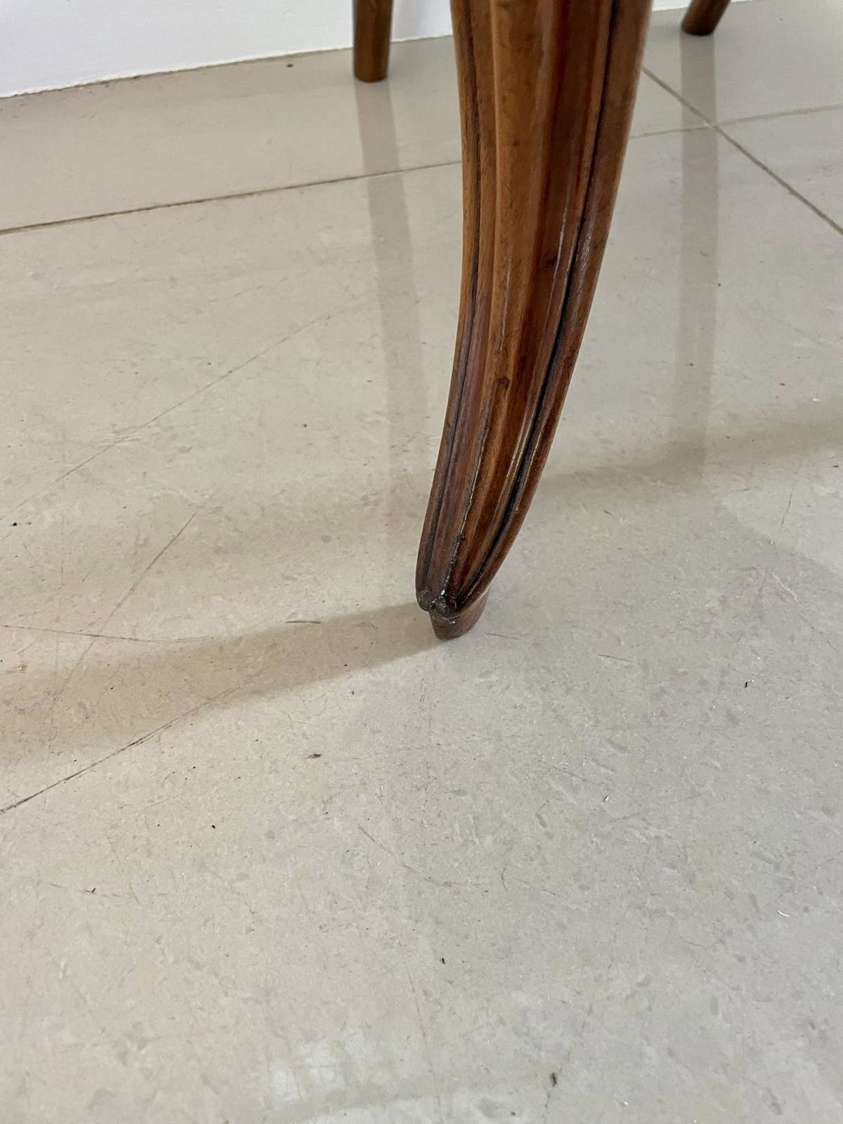 Pair Of Antique Quality Carved Walnut Side Chairs photo vinterior