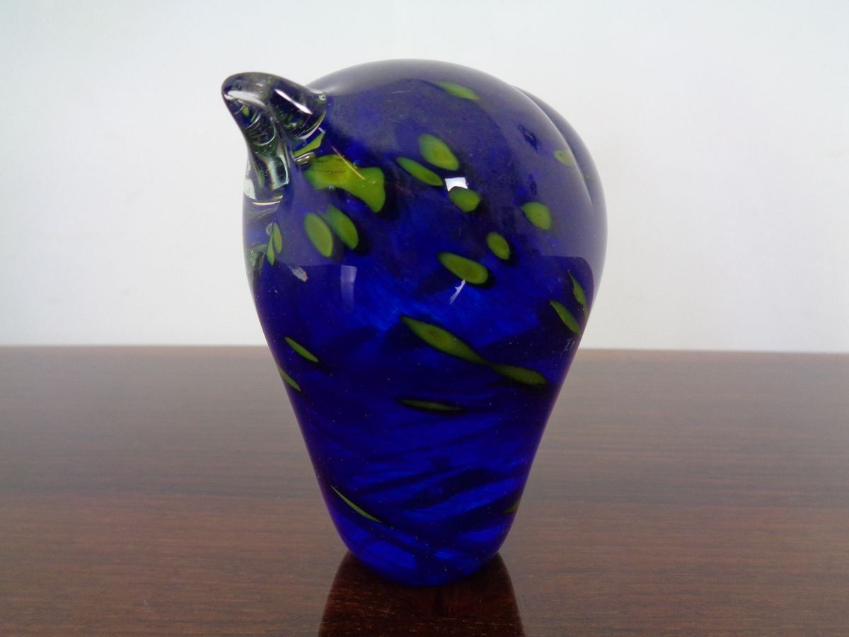 Italian Murano Glass Owl Paperweight From Murano 1960s photo 308.0