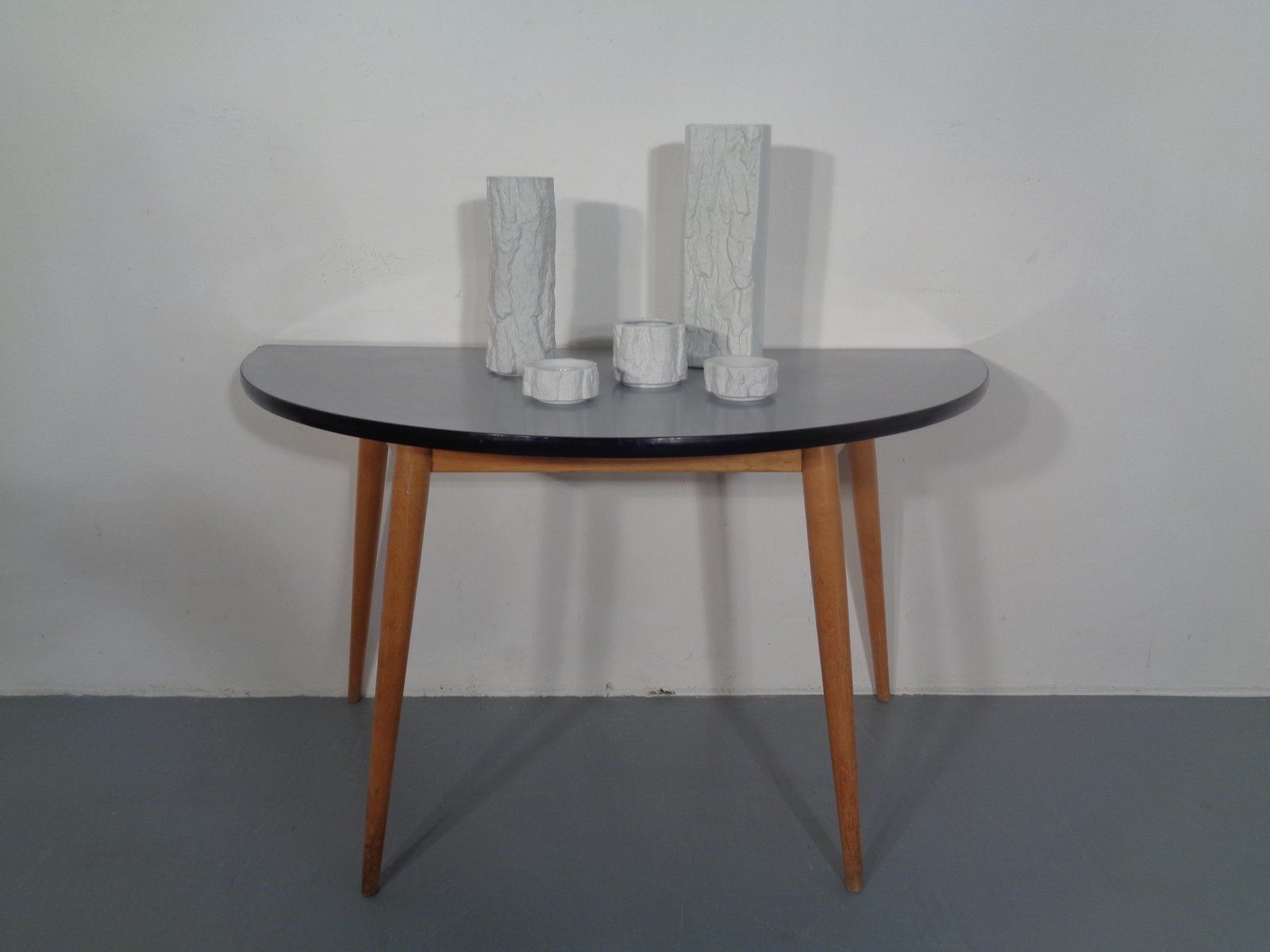 photo vinterior Bisque Porcelain Op Art Vases Candleholders And Ashtrays By Ernst Fenzi For Bareuther 1970s  Set Of 5