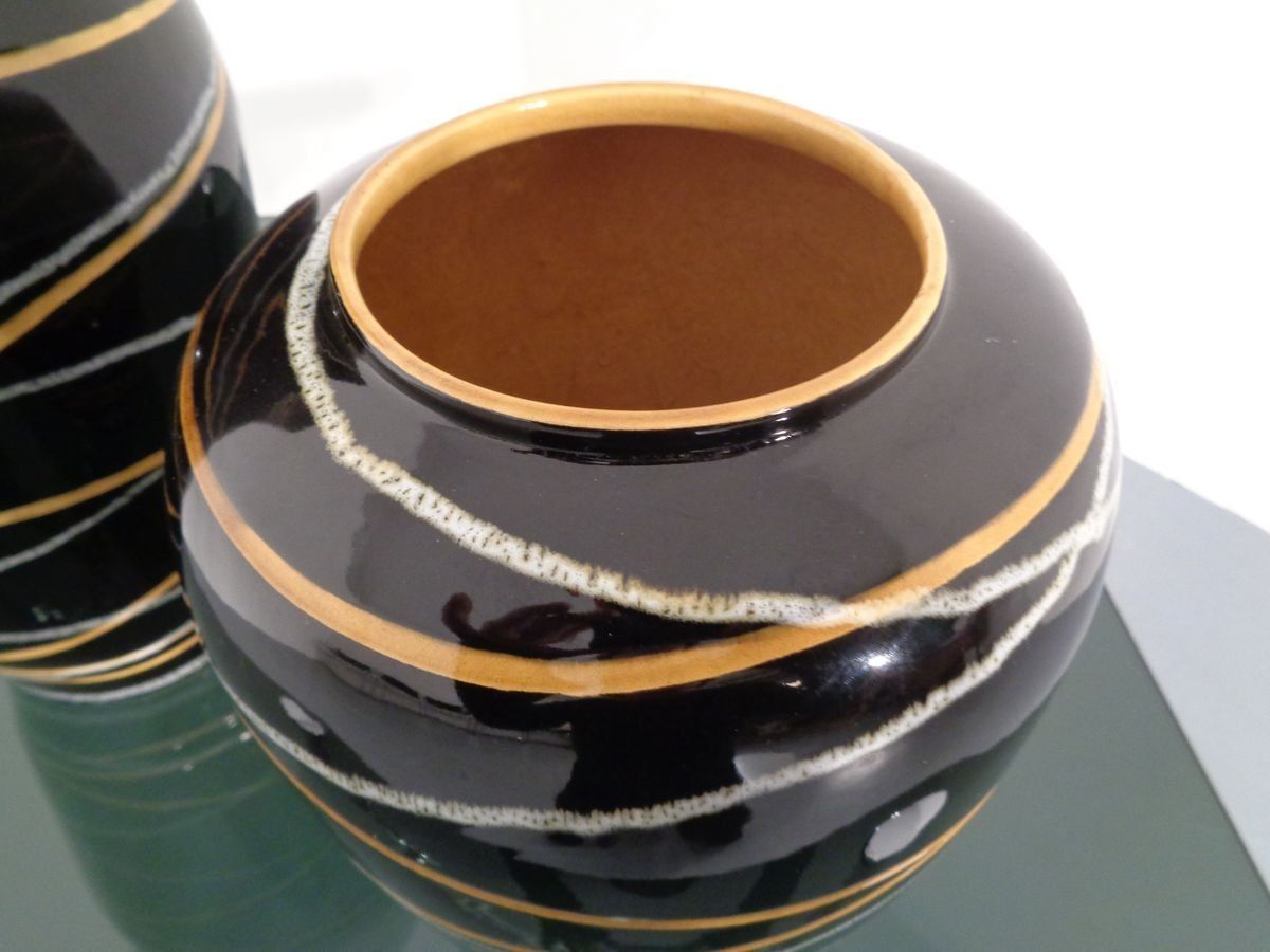 photo buy Fat Lava Ceramic Vases From Scheurich 1960s Set Of 2