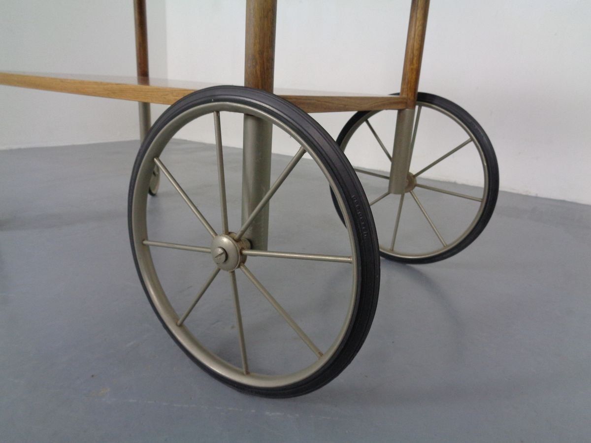 438.0 German Rosewood Tea Trolley By Walter Wirz For Wilhelm Renz, 1960s photo