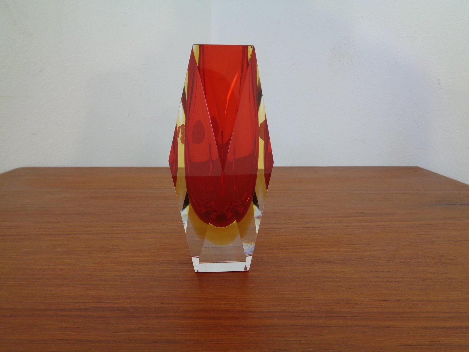 Vintage Italian Murano Glass Vase 1960s photo Home Decor