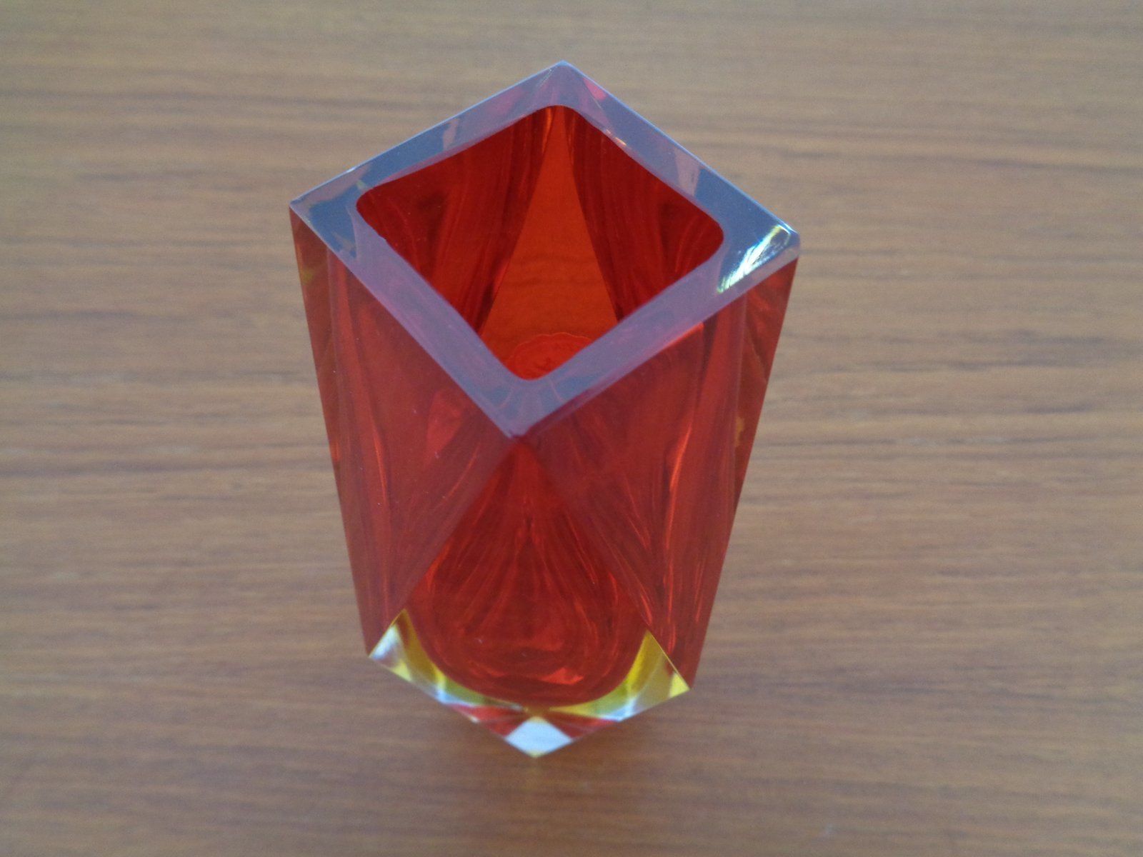 Home Decor Vintage Italian Murano Glass Vase 1960s photo