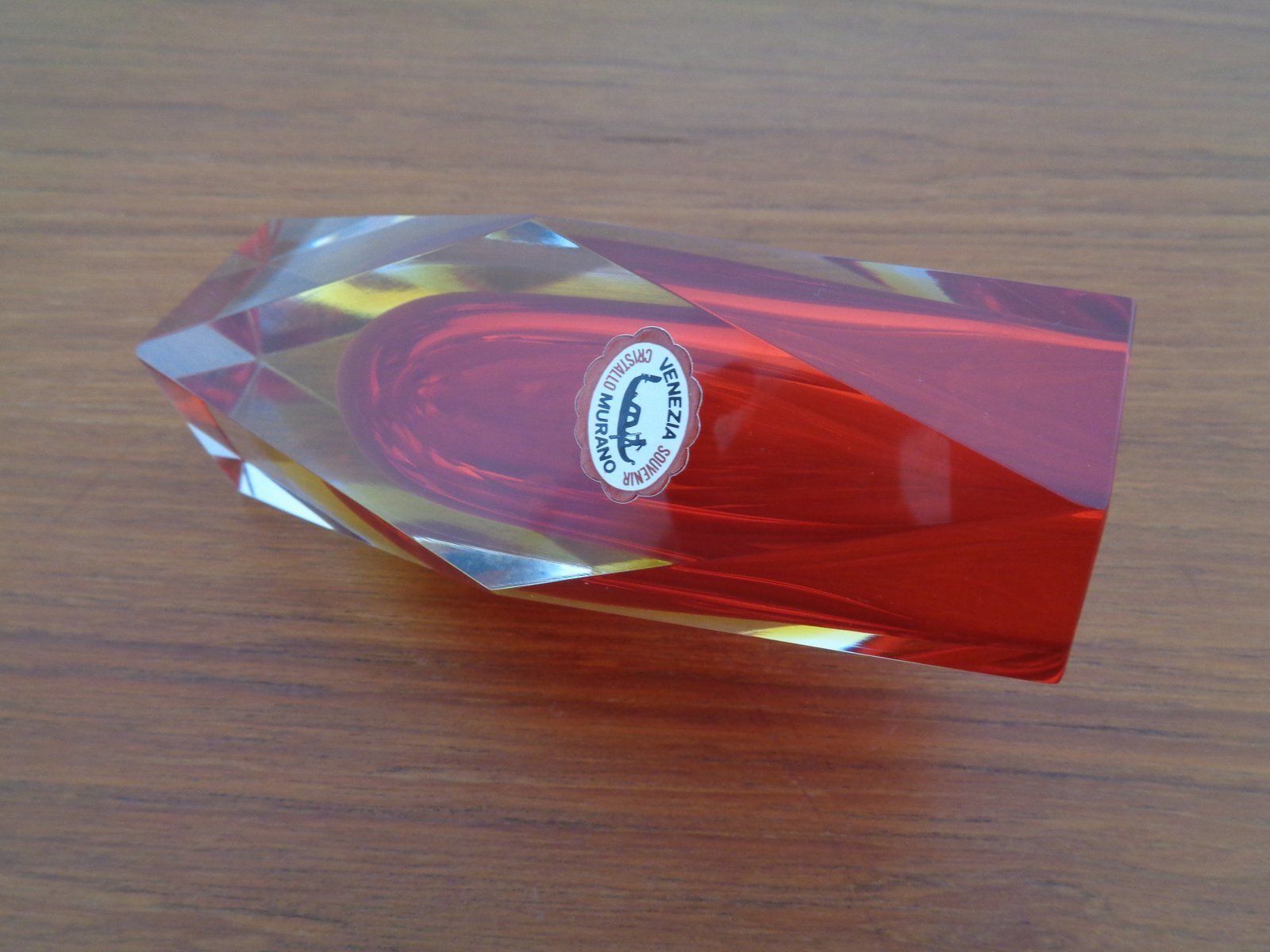 312.0 Vintage Italian Murano Glass Vase 1960s photo