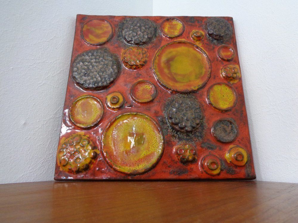 Large Urania Ceramic Wall Plaque By Gerda Heuckeroth For Ceramano, 1960s photo furniture